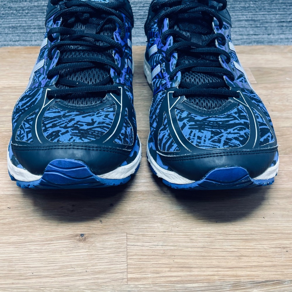 Asics Gel-Cumulus 17 Running Shoes Mens 12.5 Blue Black Graphic Sneakers T5E3N - Picture 9 of 12